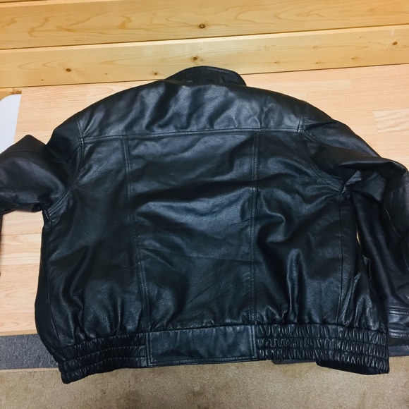 Vtg Biker leather Motorcycle JACKET Sz M - Picture 8 of 8
